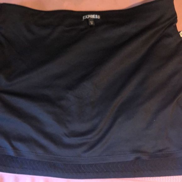 Express Med. Women's Sequin Mini Skirt Sparkle Geometric Pattern Lines Stretchy - Picture 11 of 15